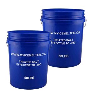 2 Pails - 100lbs Treated Salt