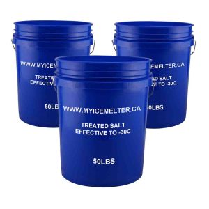 3 Pails - 150lbs Treated Salt