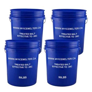 4 Pails - 200lbs Treated Salt